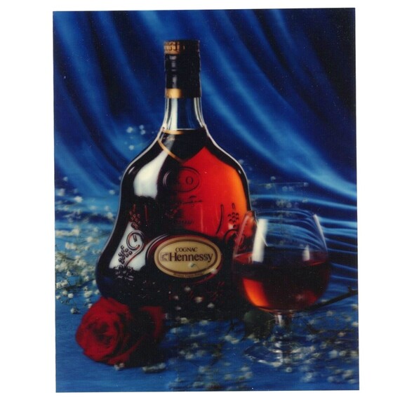Hennessey Cognac Advertising Photo Print 8" x 10"‎ Transparent Lenticular 3D 3-D - Picture 2 of 3